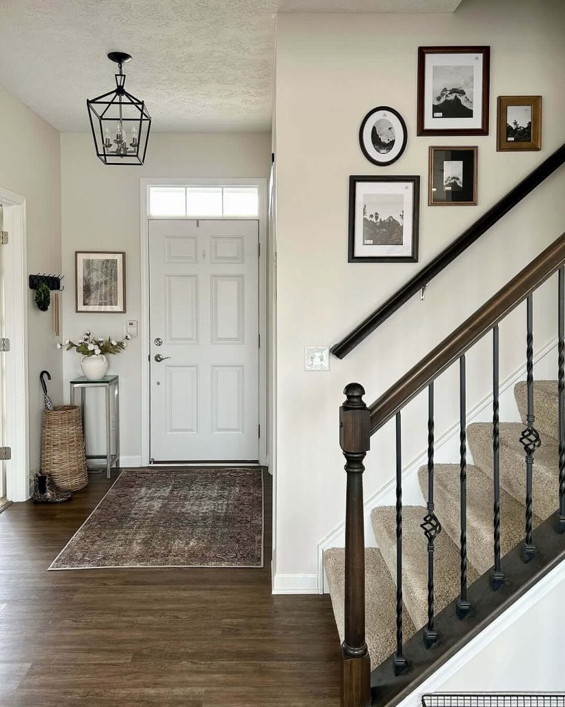 17. Classic Entry Styling with Modern Framing