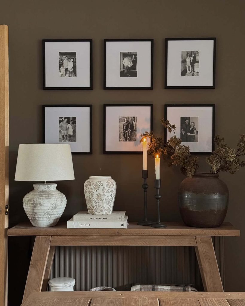 2. Gallery Wall Charm in Earthy Tones