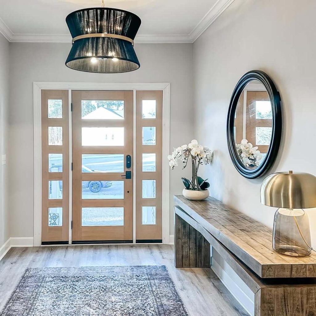 26. Contemporary Elegance with a Graphic Twist