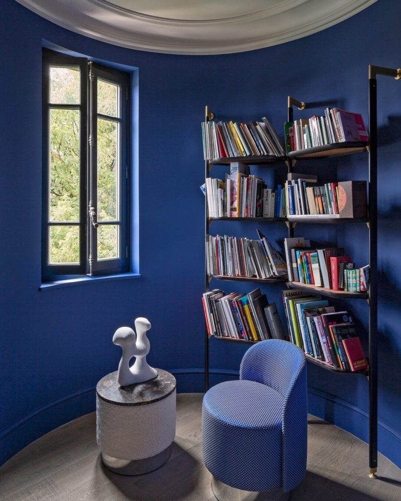 Bold Blue Reading Corner