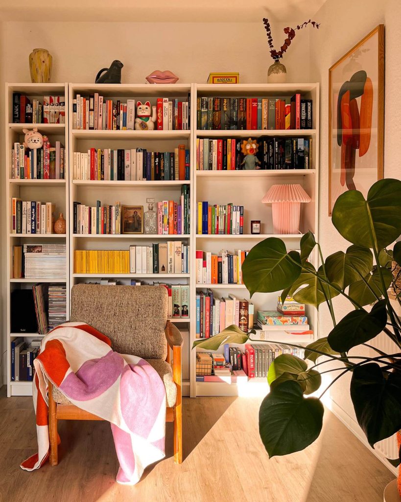 Bright and Airy Home Library