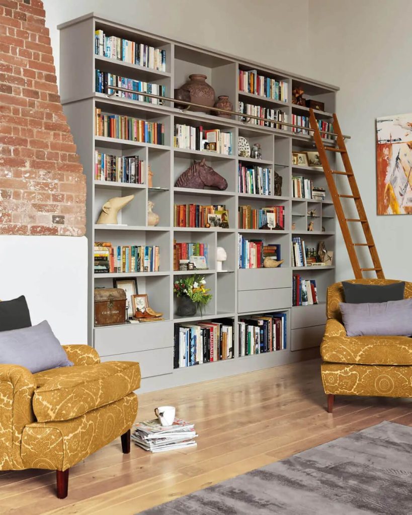 Library with Cozy Reading Chairs