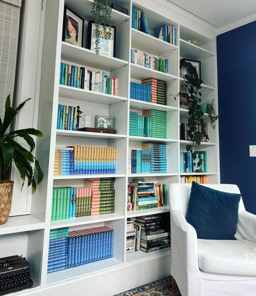 Organize Bookshelves by Theme or Genre for Easy Navigation