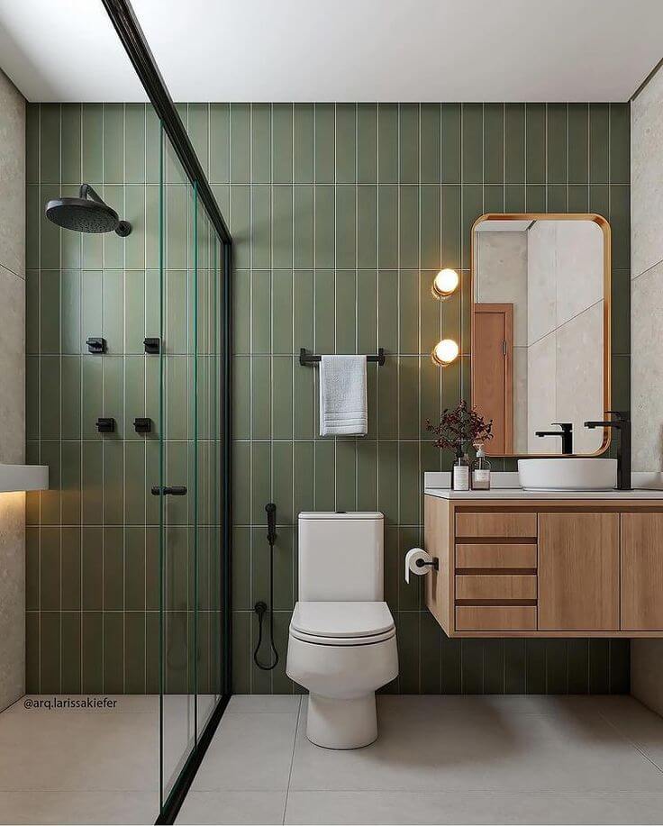 Contemporary Green Tile Harmony