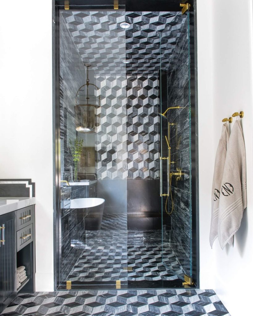 23. 3D Geometric Tiles for High-Impact Drama