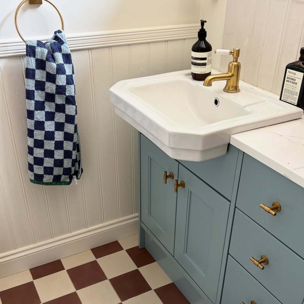 13. Cottage Cool with Soft Blue Tones