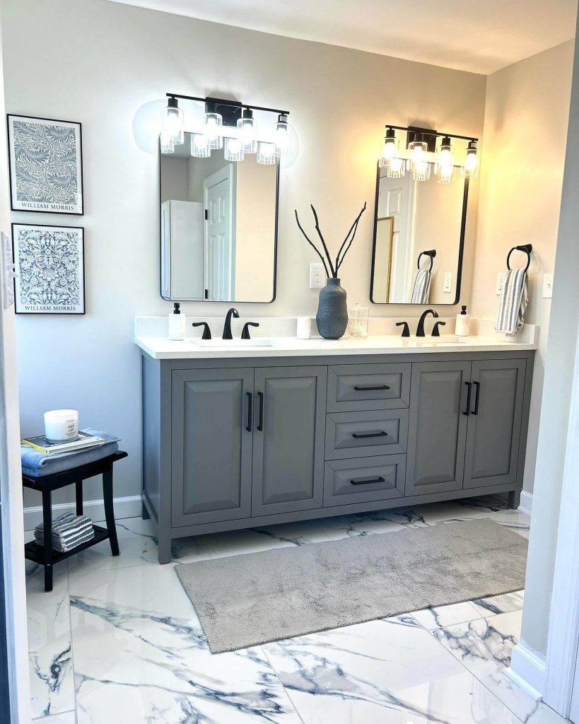 15. Sophisticated Slate Blue in a Modern Space