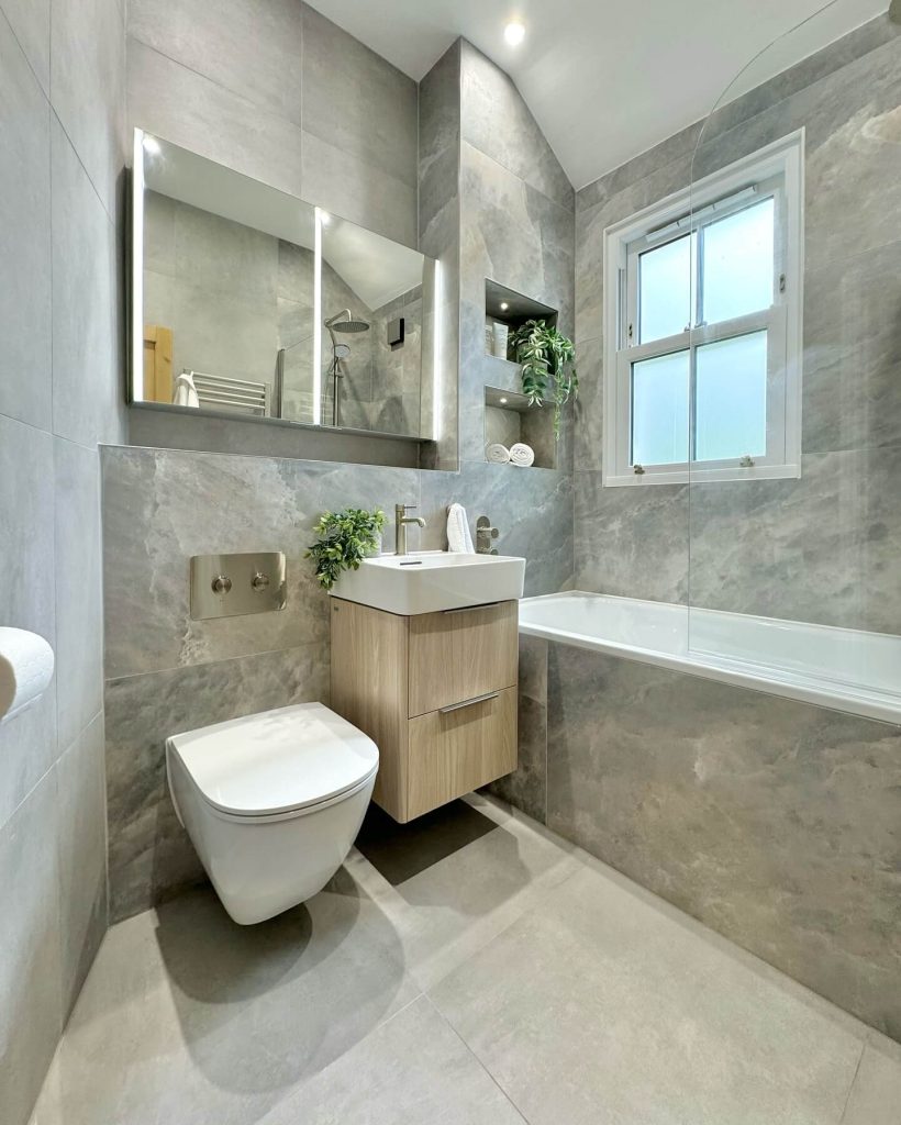 17. Sleek and Seamless Grey-on-Grey