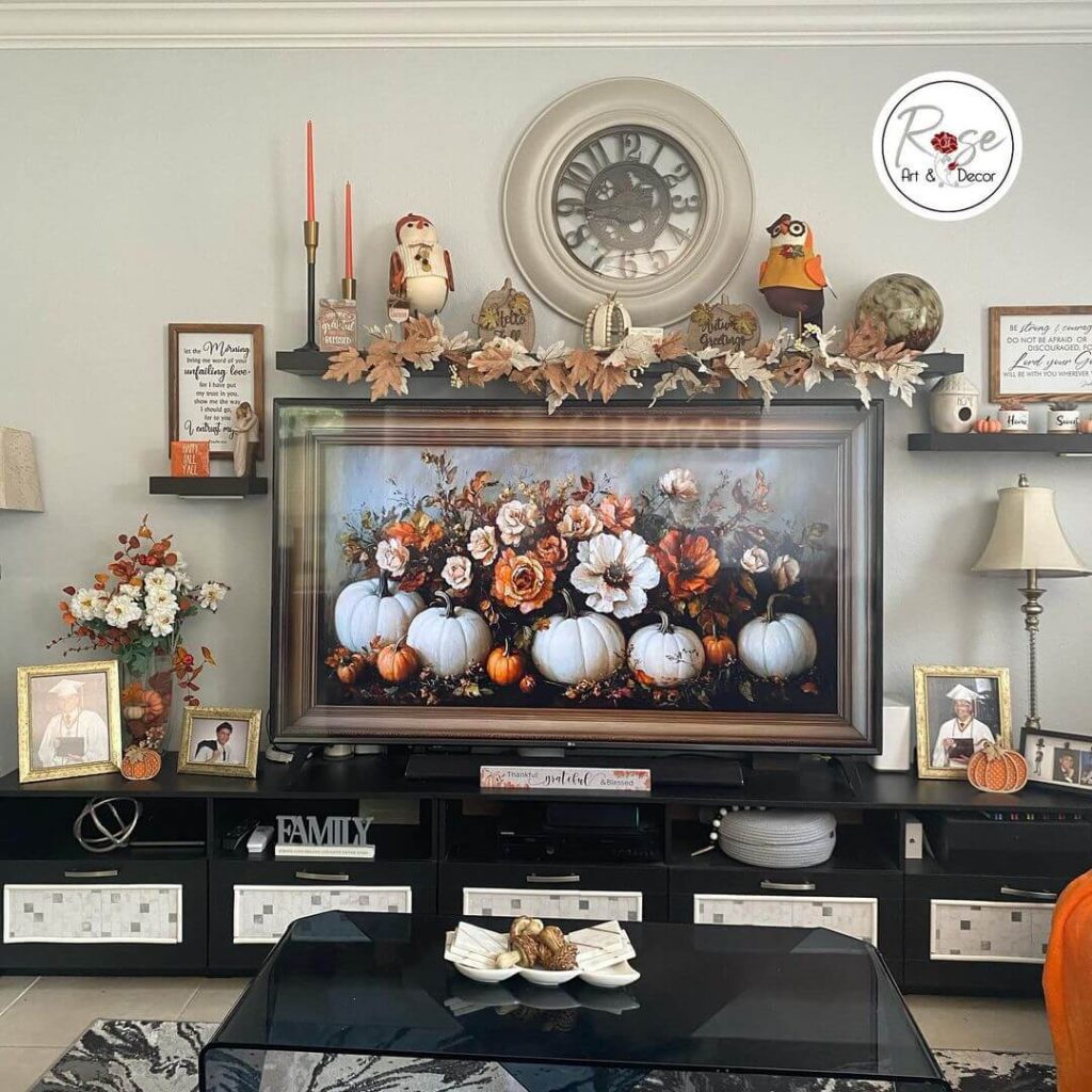 Autumnal Thanksgiving and Christmas Transition Decor