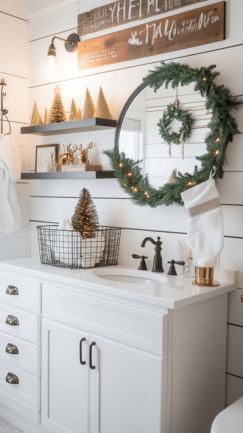21+ Creative Christmas Bathroom Decor Ideas for a Festive Vibe Evinco
