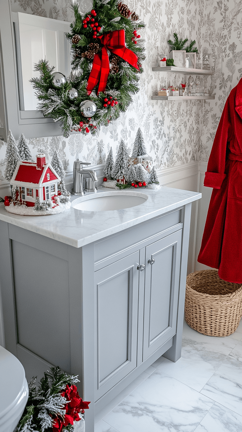 21+ Creative Christmas Bathroom Decor Ideas for a Festive Vibe Evinco