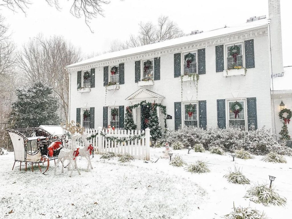 Classic Winter Wonderland Yard Display