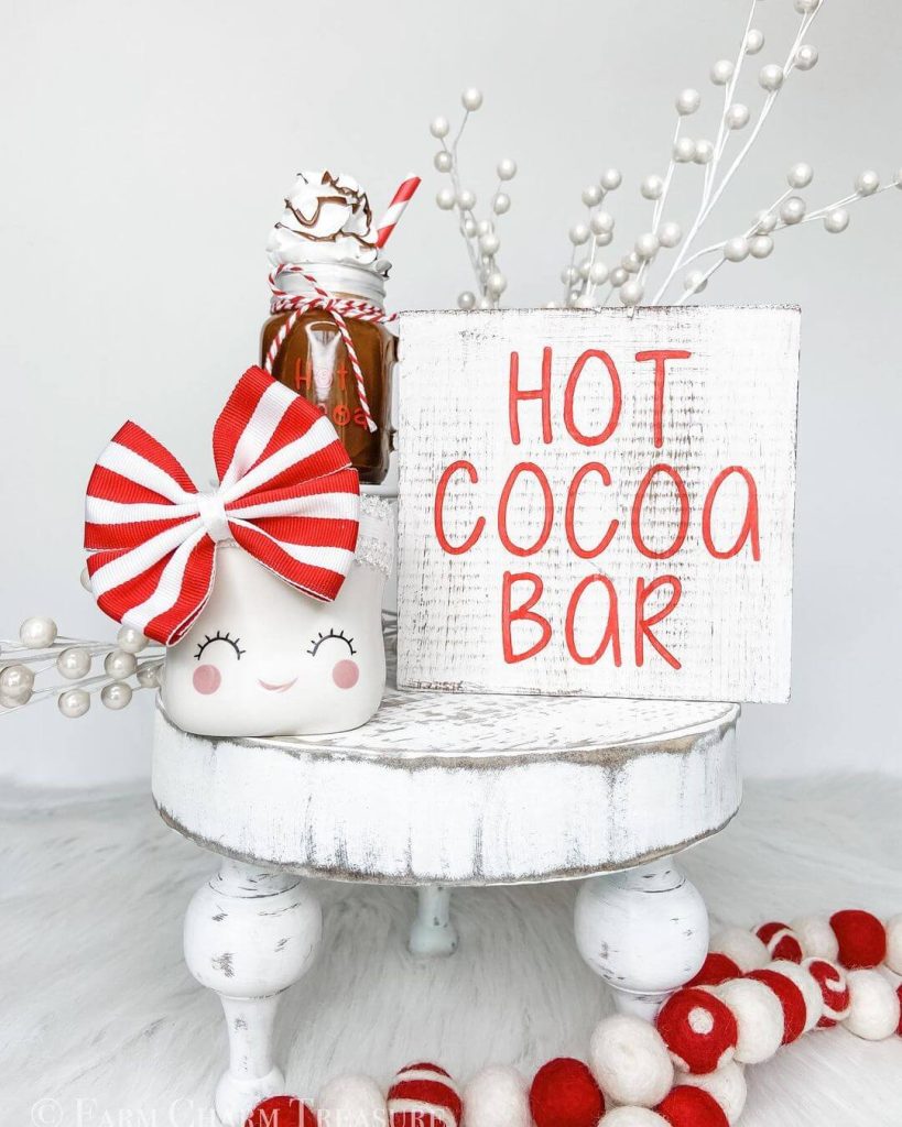 Cozy Hot Cocoa Bar with Festive Decor