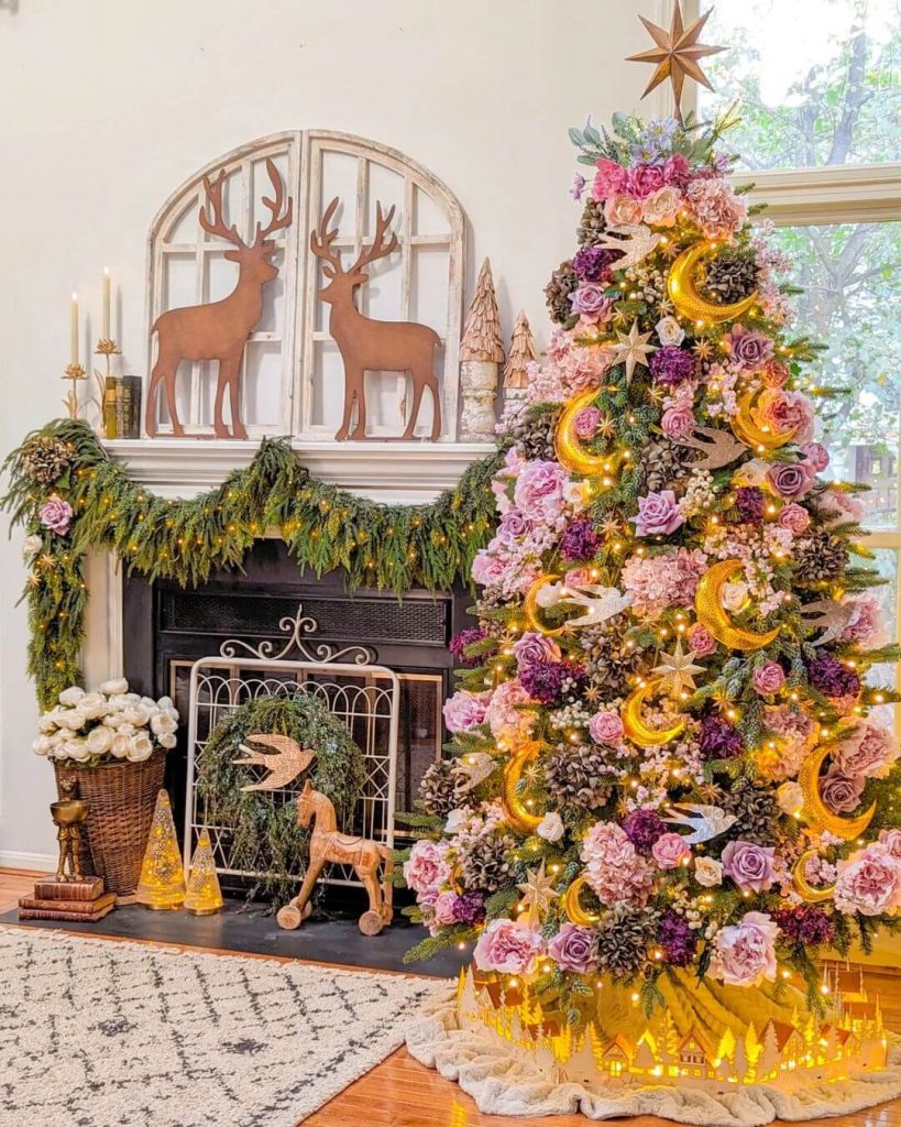 Enchanted Floral Christmas Tree