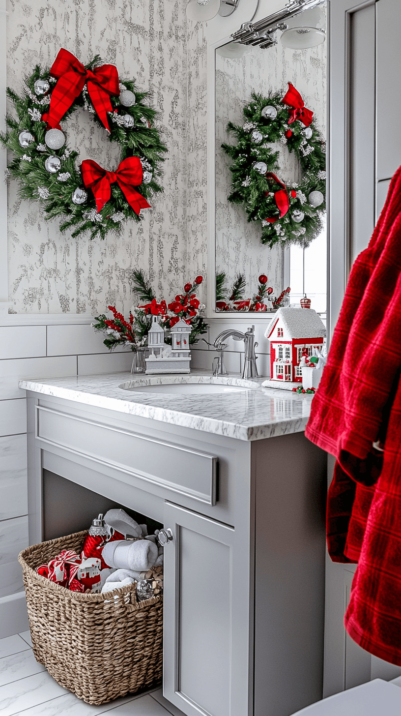 21+ Creative Christmas Bathroom Decor Ideas for a Festive Vibe - Evinco ...