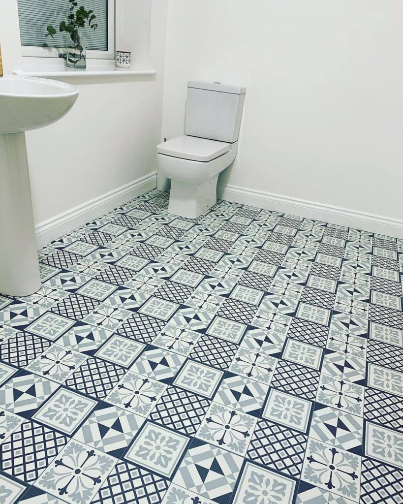 Geometric Tiles for a Bold, Eye-Catching Floor