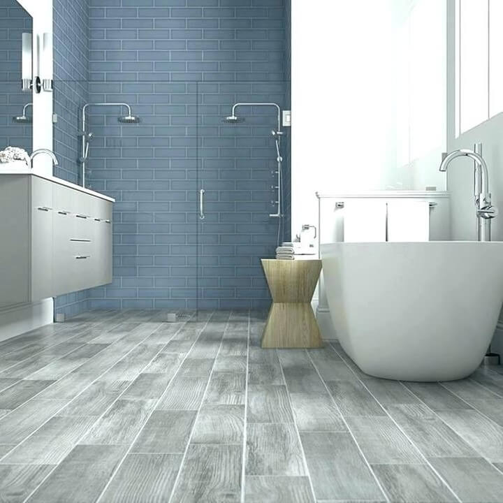 Gray Wood-Look Tiles for a Cool, Relaxed Vibe