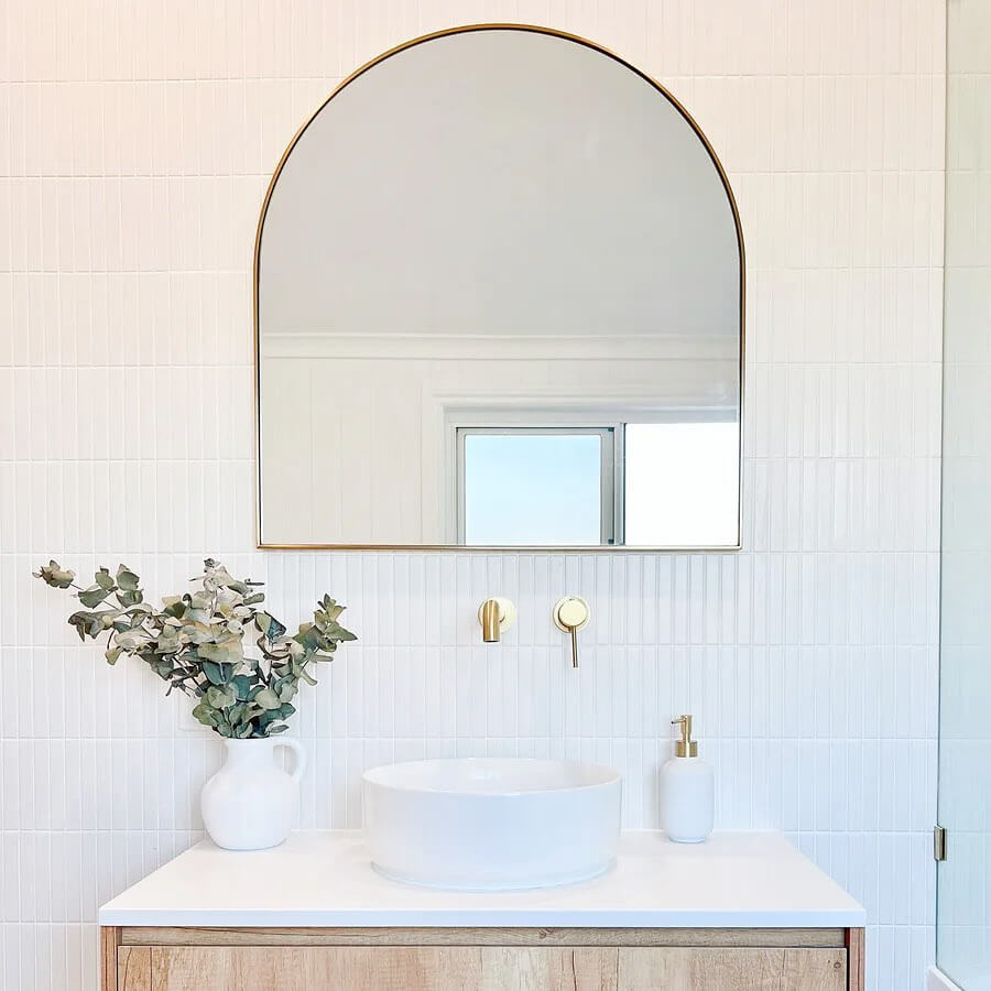 Minimalist Arched Mirror