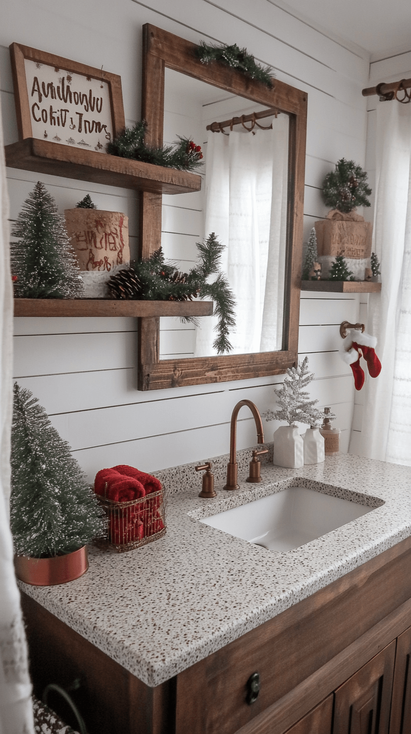 21+ Creative Christmas Bathroom Decor Ideas for a Festive Vibe - Evinco ...