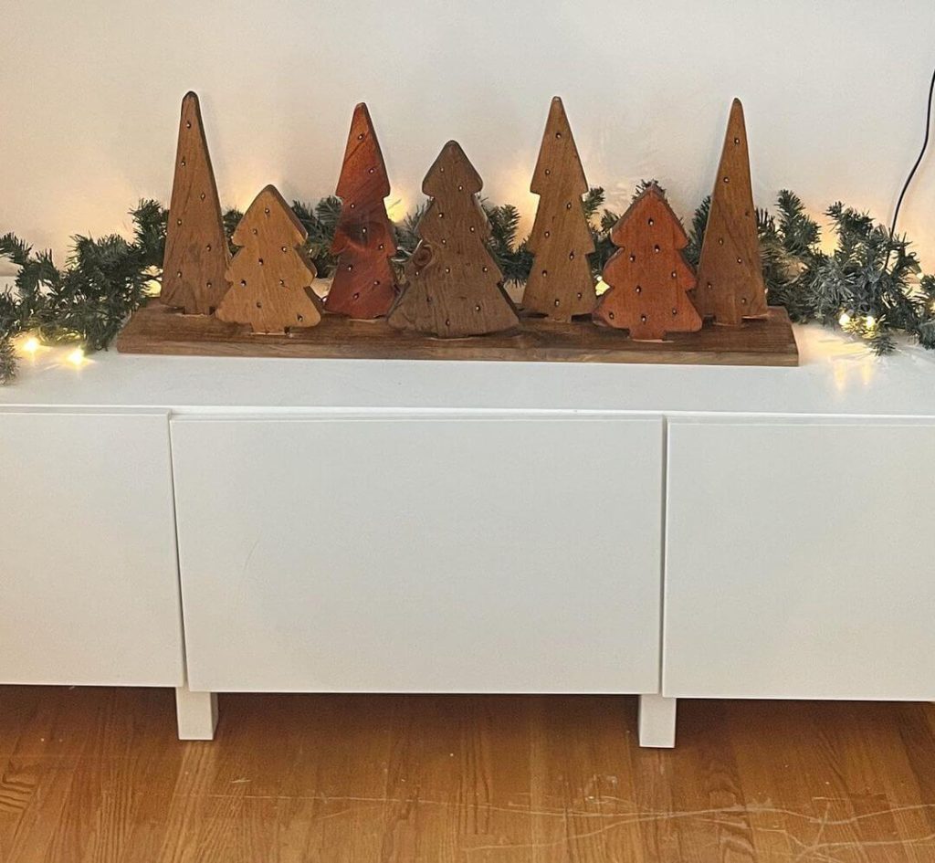 Minimalist Wooden Christmas Tree Collection