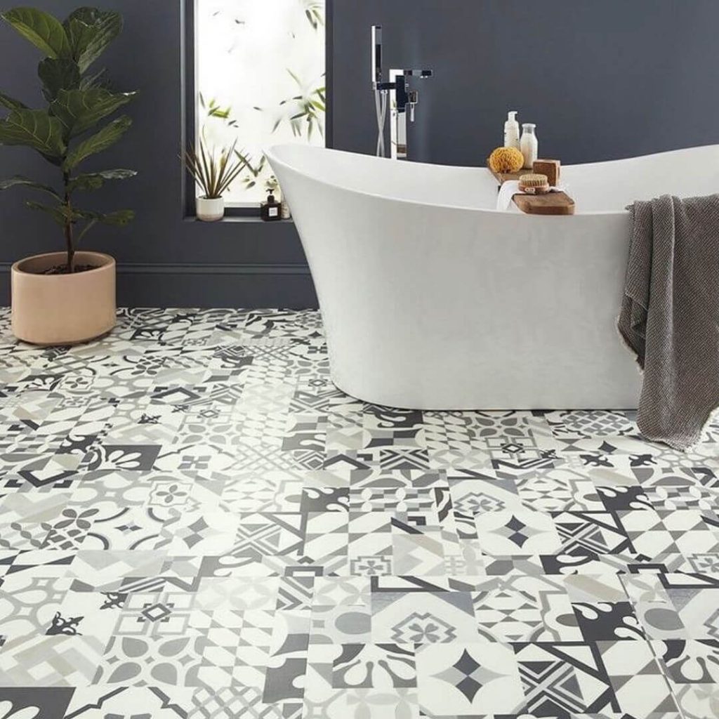 Patterned Monochrome Tiles for an Artistic Touch