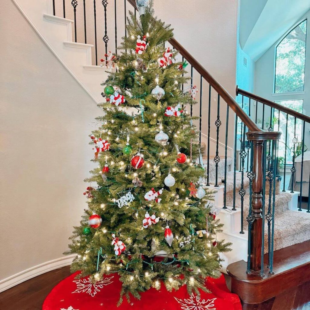 Playful Candy-Themed Christmas Tree