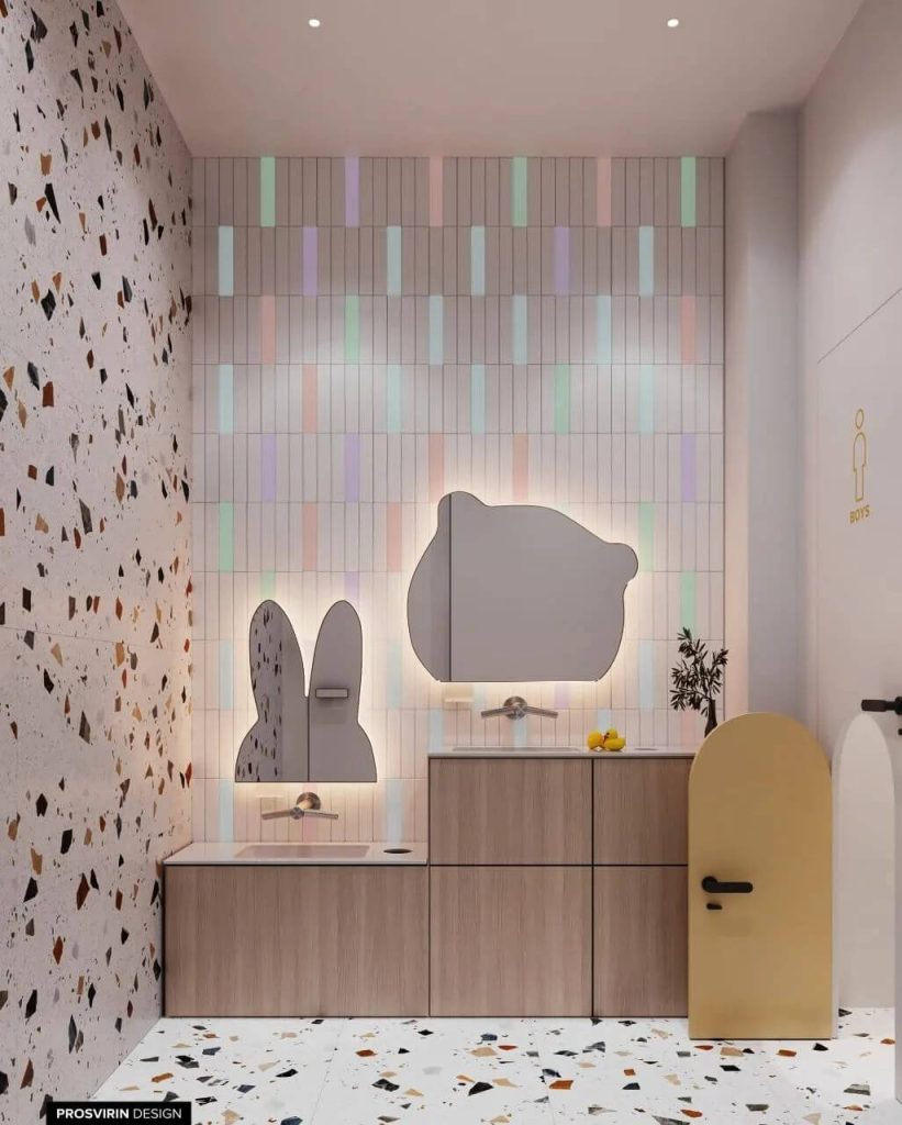 Playful and Modern Kids Bathroom