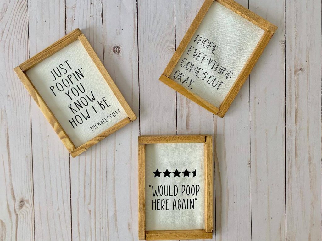 Quirky Bathroom Art Prints with Humor