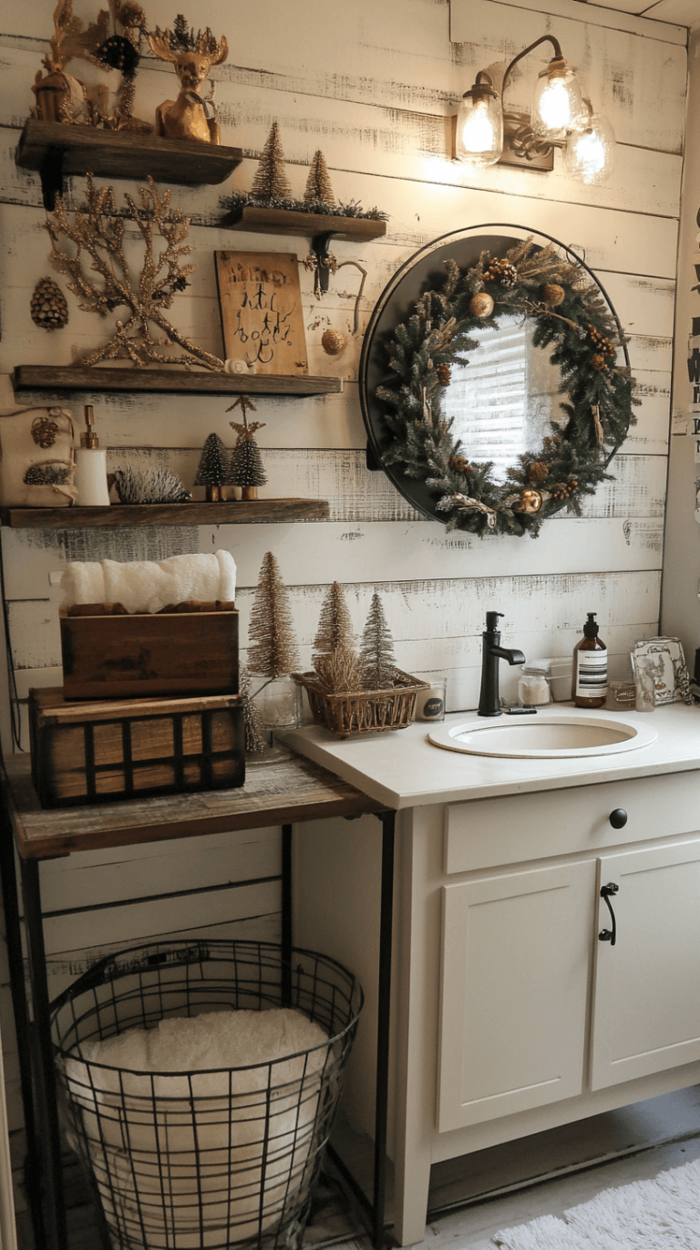 21+ Creative Christmas Bathroom Decor Ideas for a Festive Vibe - Evinco ...