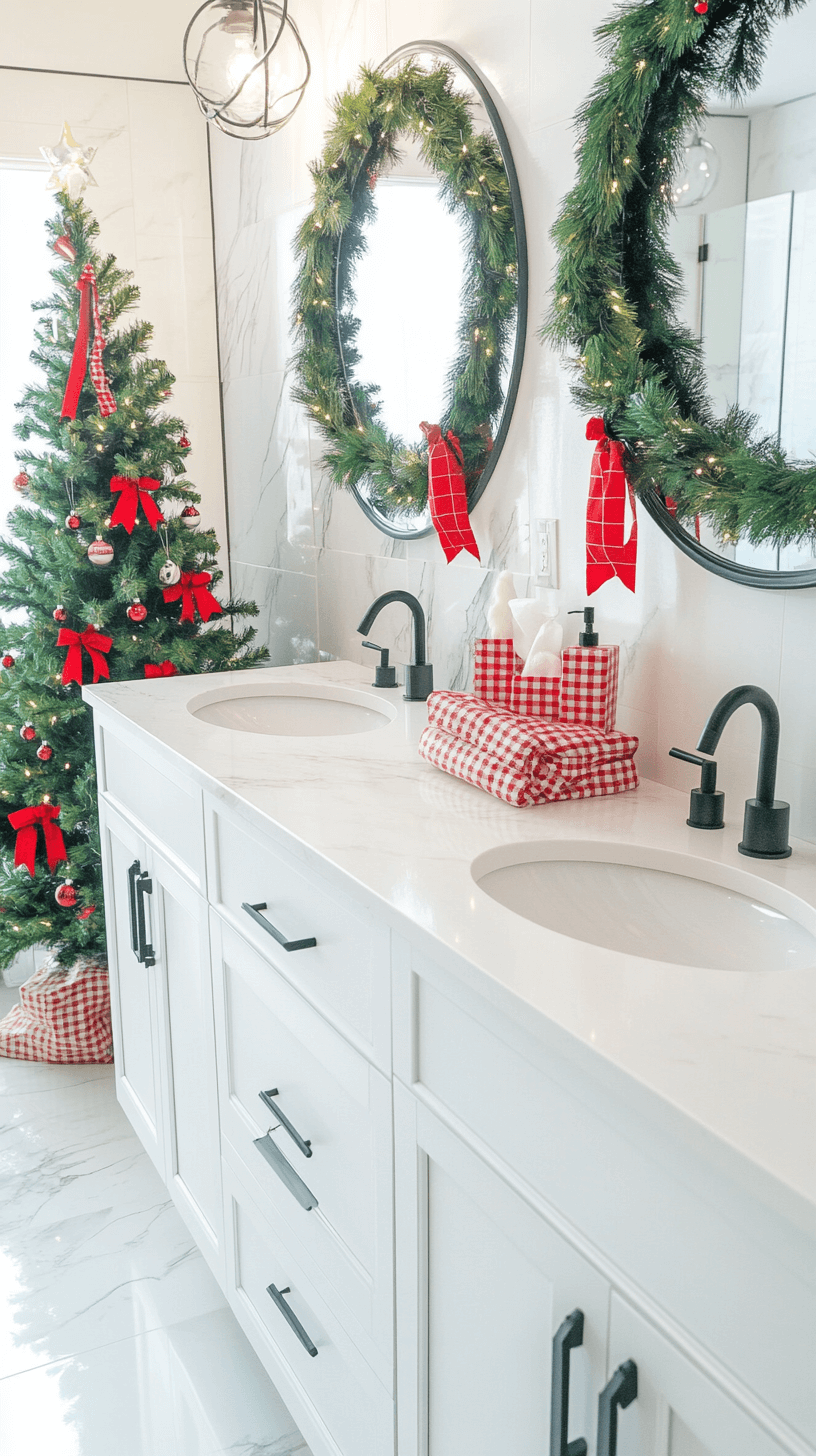 21+ Creative Christmas Bathroom Decor Ideas for a Festive Vibe
