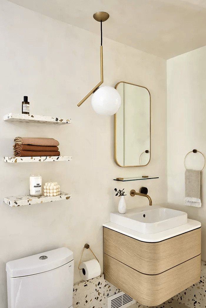 13+ Stunning Bathroom Shelf Ideas to Maximize Space & Style - Evinco Design