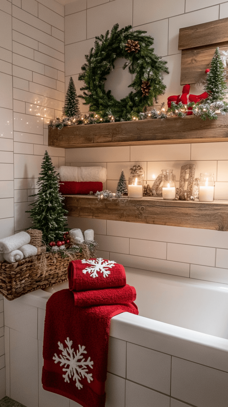 21+ Creative Christmas Bathroom Decor Ideas for a Festive Vibe - Evinco ...