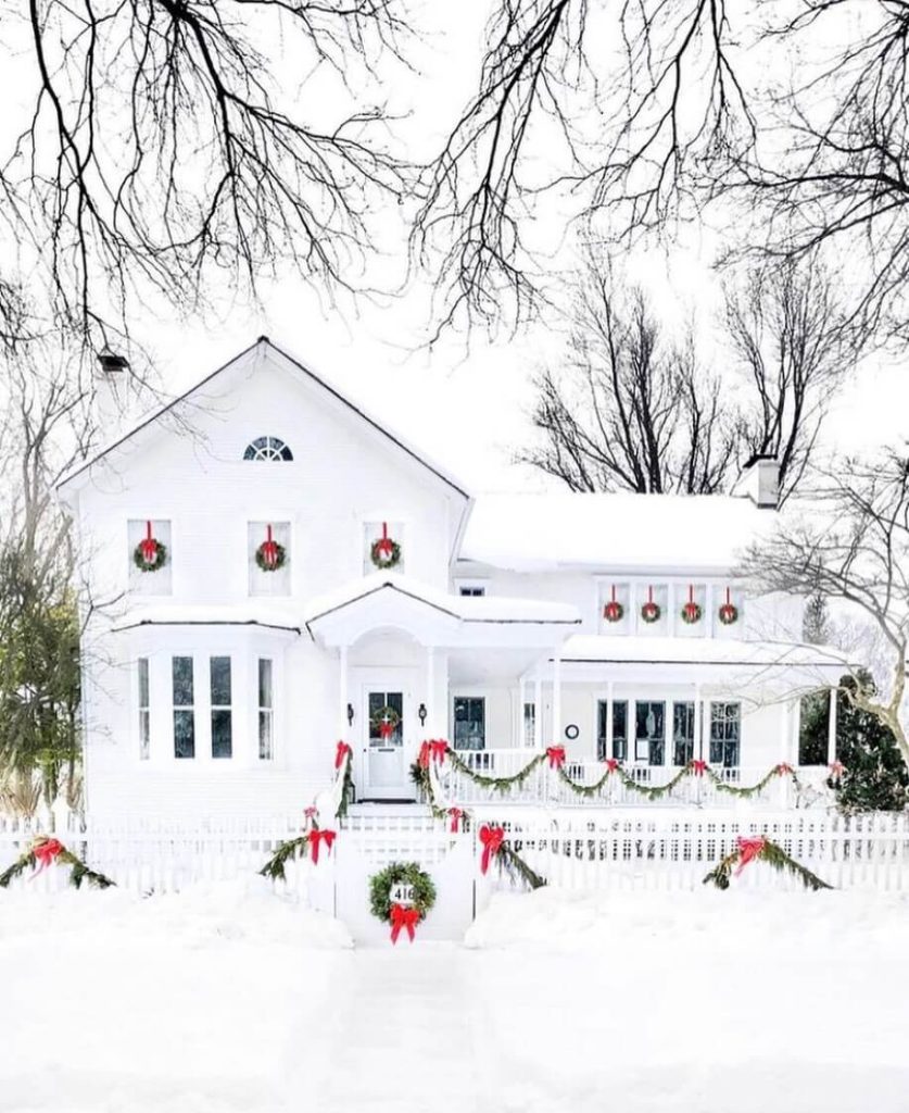 White Winter Wonderland Home