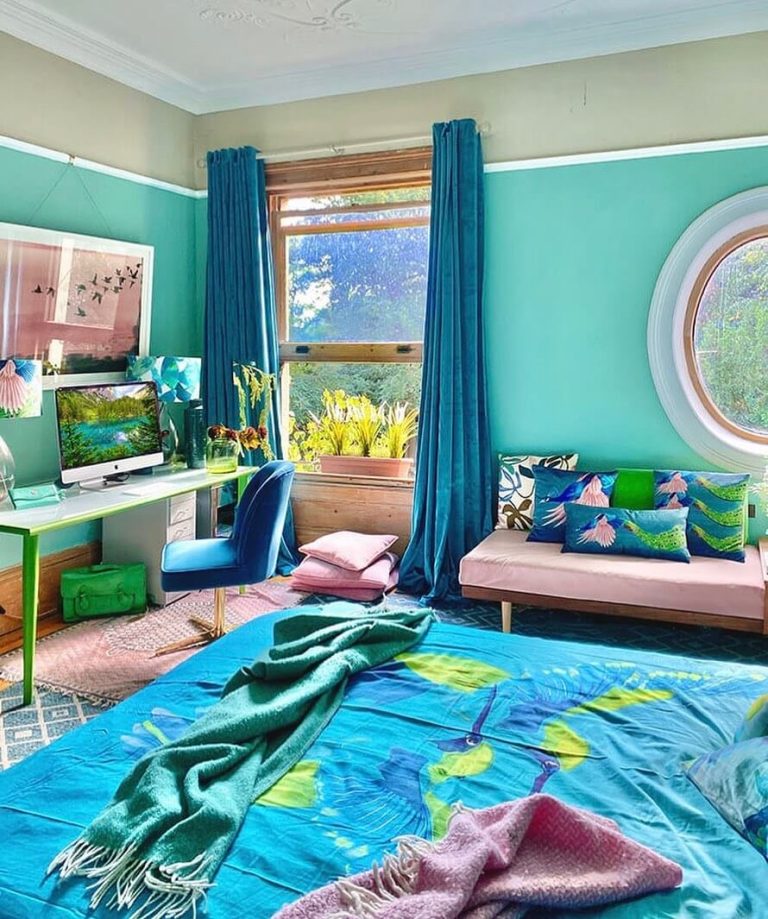 21+ Stylish Bedroom Office Ideas For Productive Remote Work - Evinco Design