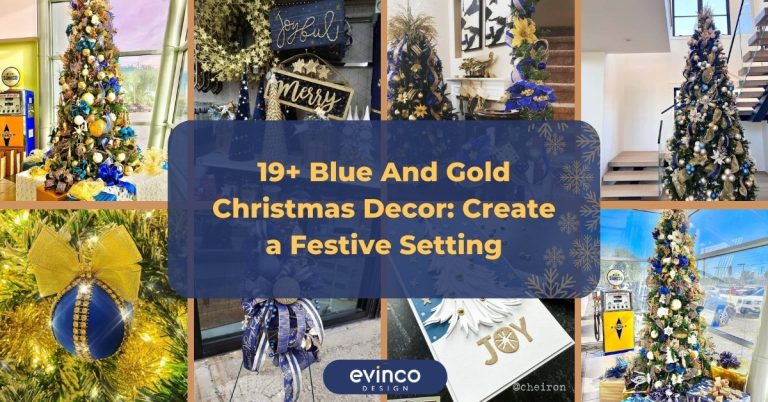 Blue And Gold Christmas Decor