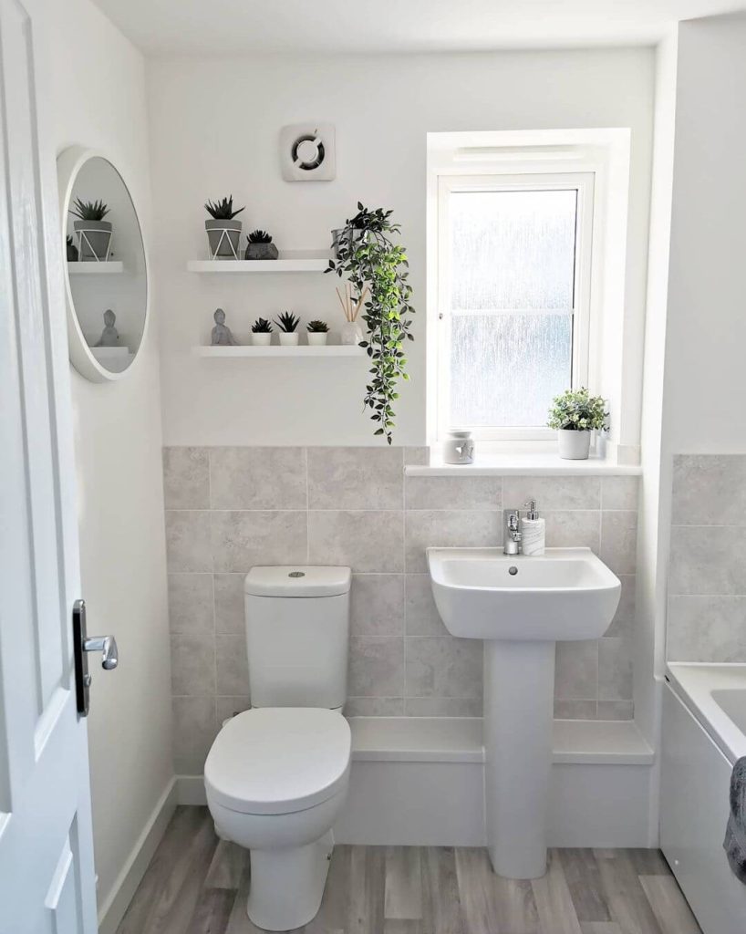 Bright and Airy Bathroom with Elegant Decor