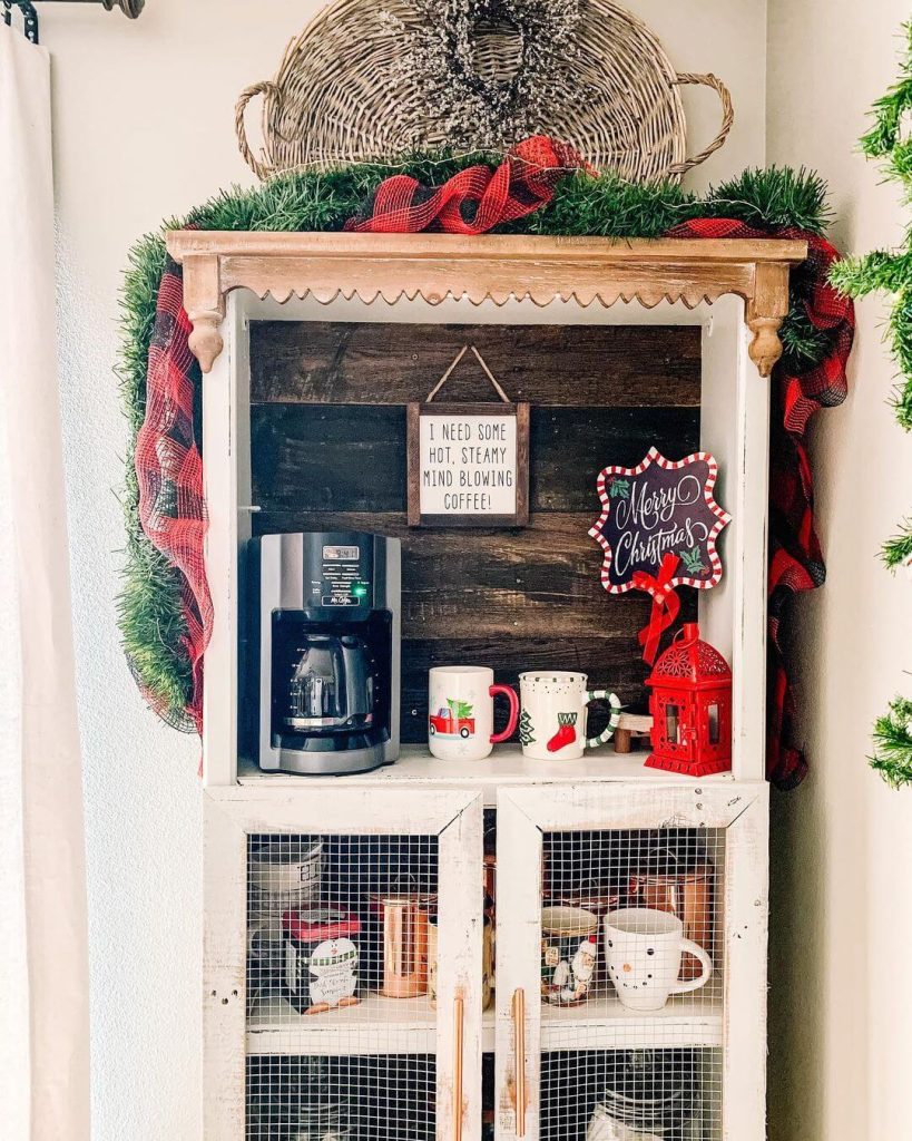 Cozy Christmas Coffee Station Decor