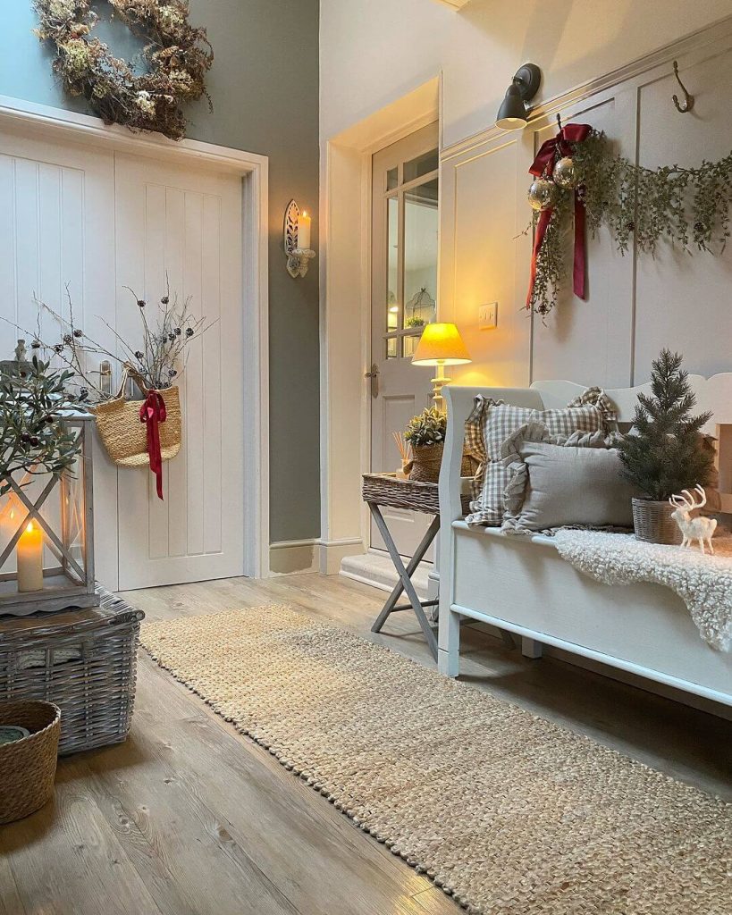 Cozy Christmas Entryway Decor