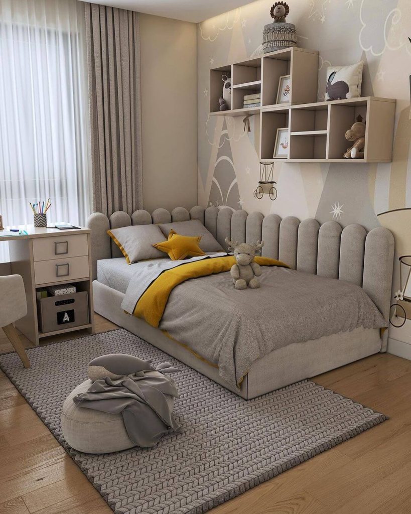 Minimalist Kid's Room with Neutral Tones