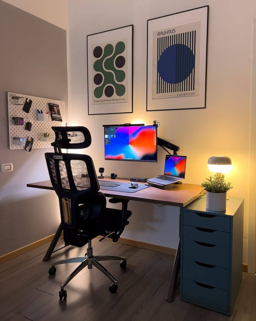 Modern Ergonomic Home Office Setup