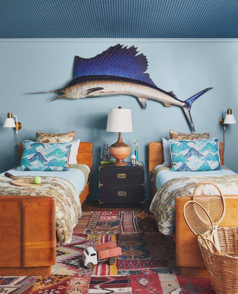 Nautical-Themed Shared Boys’ Bedroom