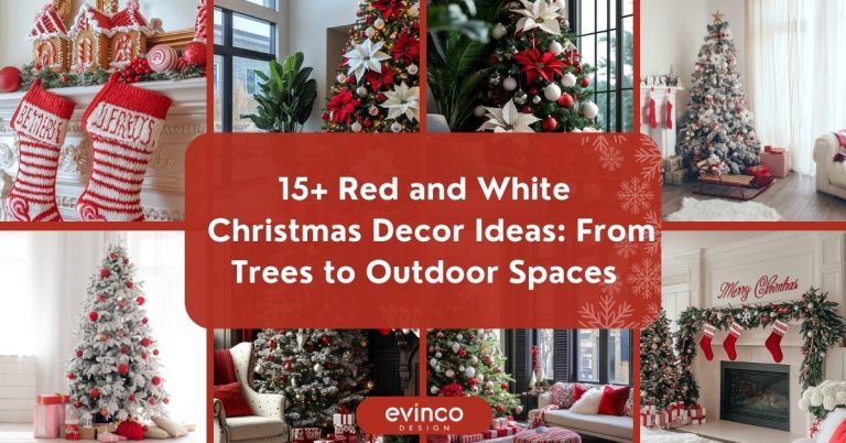 Red and White Christmas Decor Ideas