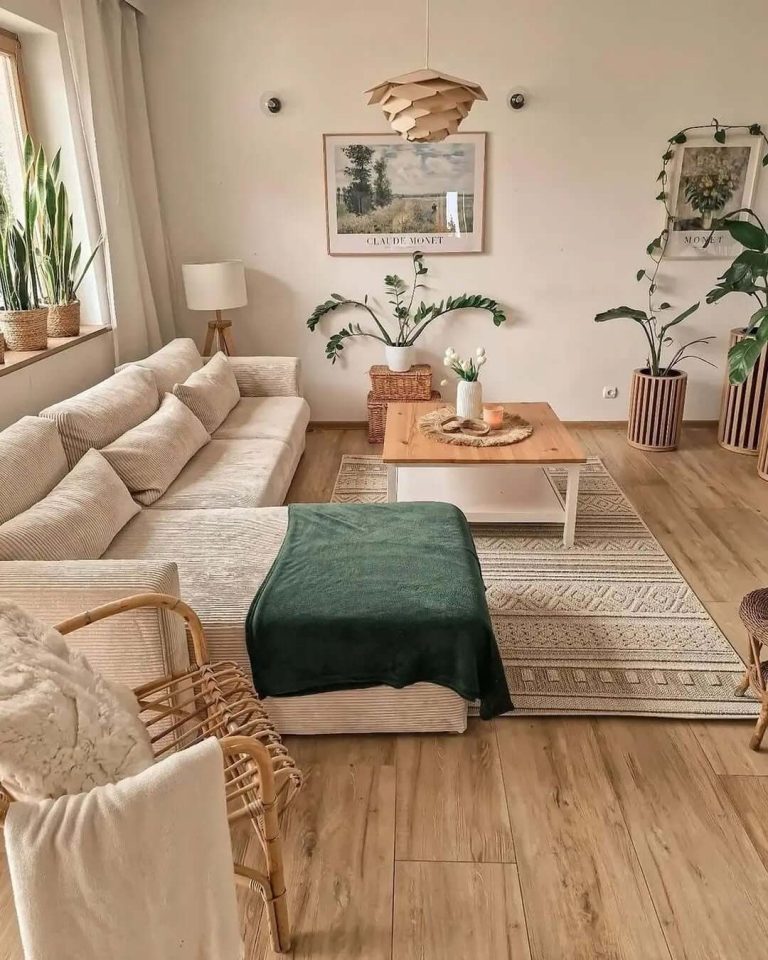 Snapshot of Nature Inspired Scandinavian Living Room