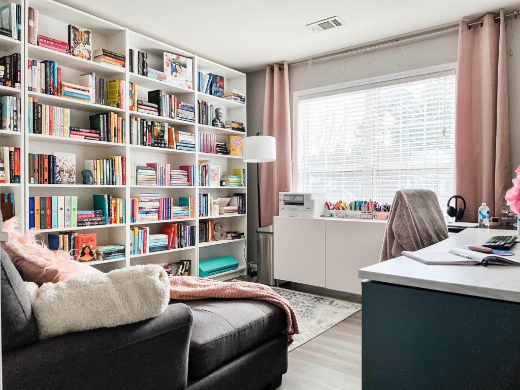 ultifunctional Home Library Workspace