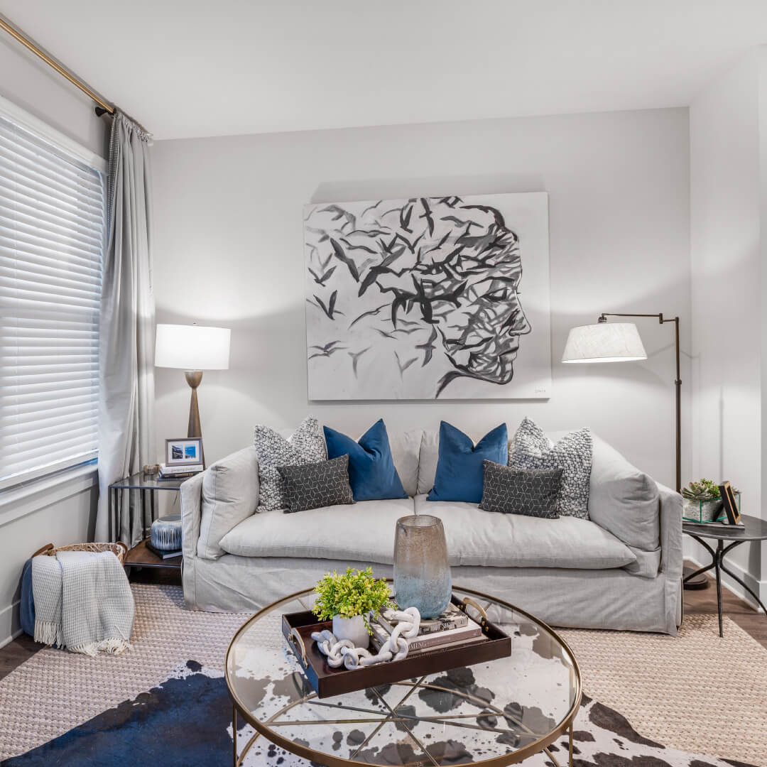 Image showcasing 31+ Stylish Apartment Living Room Ideas to Maximize Space & Style