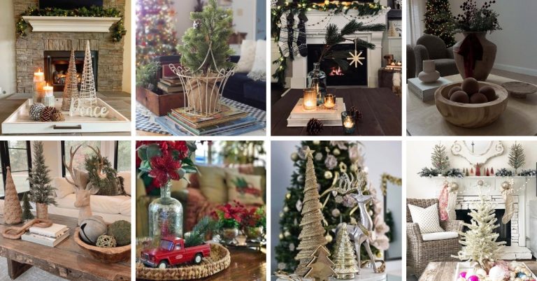 24 Christmas Coffee Table Ideas to Make Your Living Room Shine