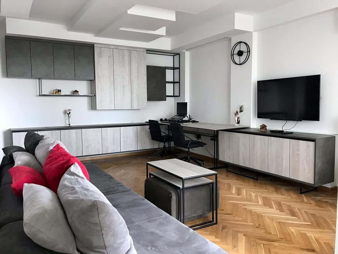 View of 31+ Stylish Apartment Living Room Ideas to Maximize Space & Style