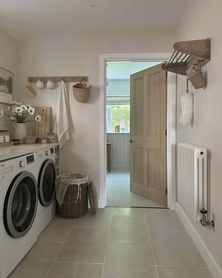 15+ Smart Laundry Room Hanging Ideas to Maximize Space &amp; Function