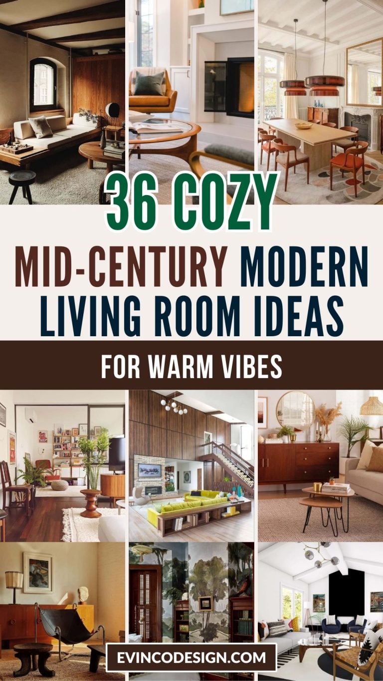 Cozy Mid-Century Modern Living Room Ideas for Warm Vibes