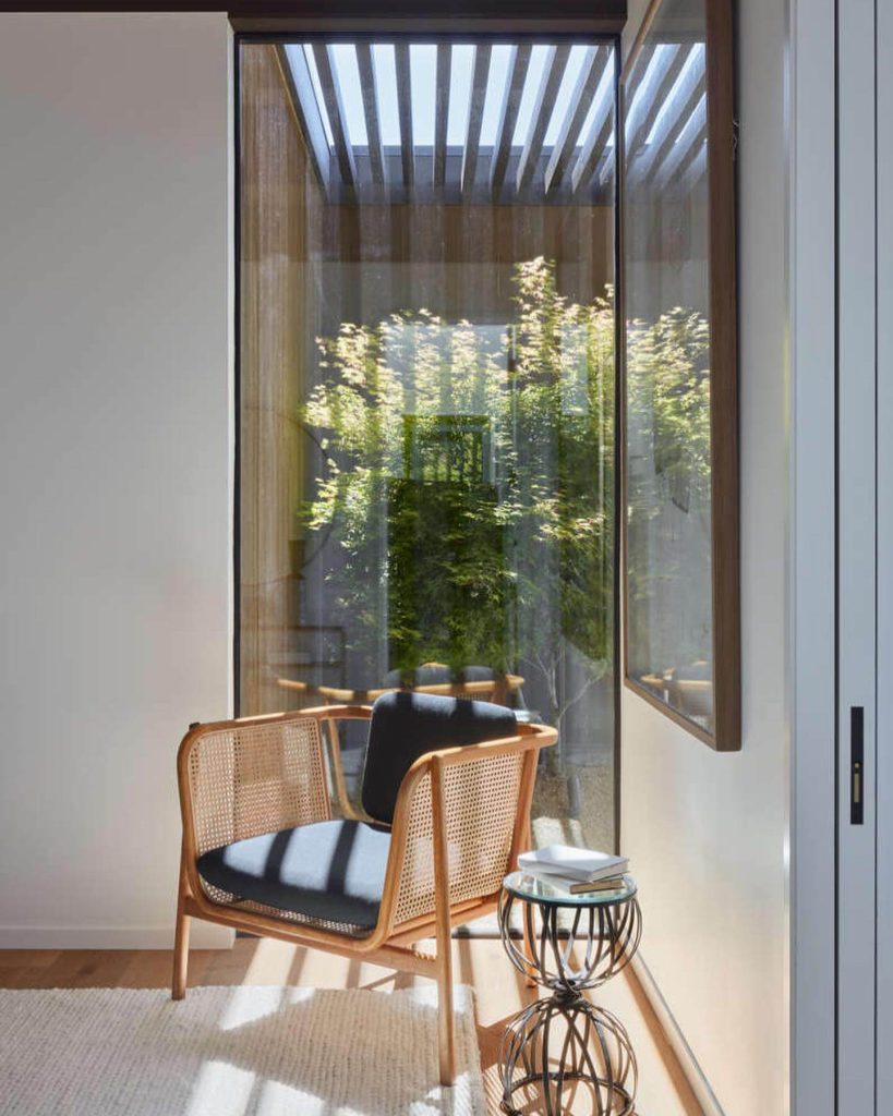 Minimalist Sunlit Reading Corner